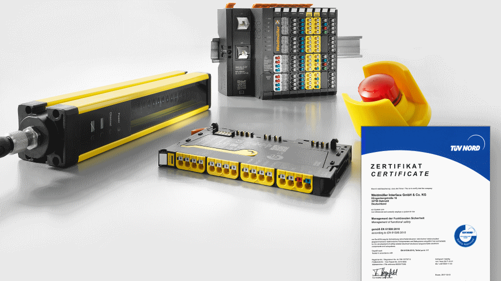 Weidmüller receives the Functional Safety Management Certificate