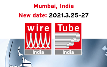 Postponement of the Indian metal fairs wire India, Tube India, METEC India and India Essen Welding & Cutting to March 2021